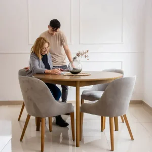 Juego de comedor Moderno Mesa Katie y 4 Sillas Venecia - SILVINA C MUEBLERIA DECORACION