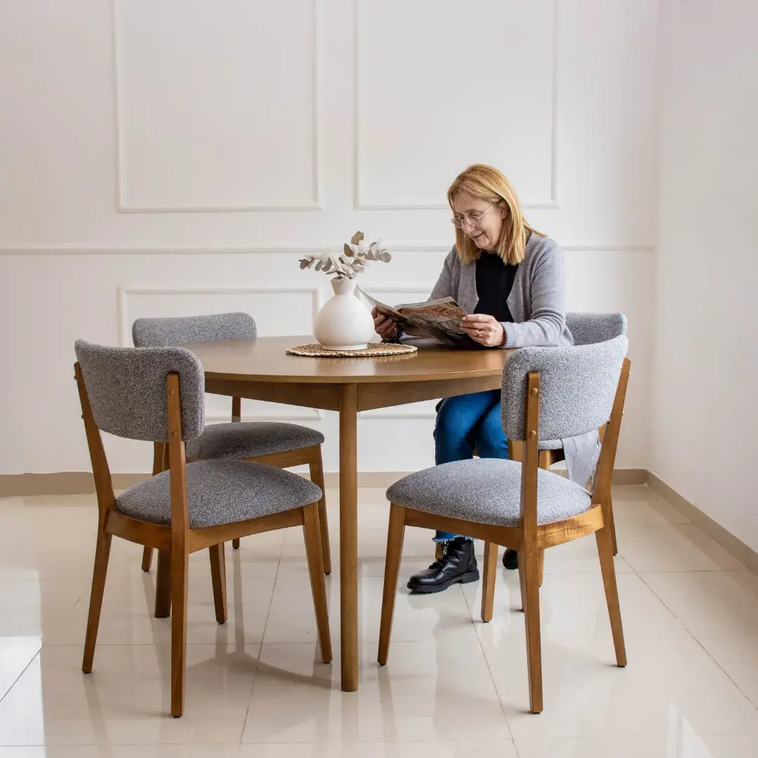 mesas juego de comedor con 4 sillas silla set mesa para comedor moderna  madera
