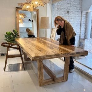 Mesa comedor madera Petiribí macizo Nápoles - SILVINA C 54263 (1)