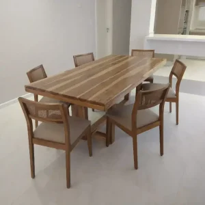 Mesa de comedor madera Petiribí rectangular Naval - SILVINA C MUEBLERIA DECORACION
