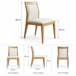 Silla comedor tapizada Moderna Essen - SILVINA C 314