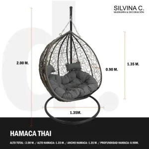 Hamaca colgante Tailandesa Tulúm (x3)- SILVINA C