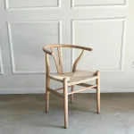 Silla madera Ratán Nórdica Wishbone