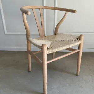 Silla madera Ratán Nórdica Wishbone - SILVINA C 9
