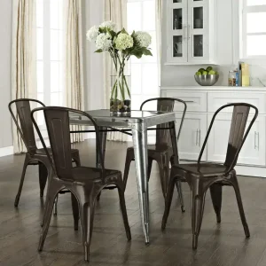 Silla metálica exterior reforzada Tolix - SILVINA C 2