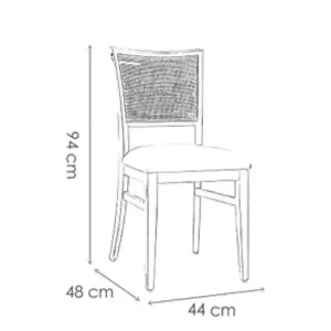 Silla comedor esterillada Catalina - SILVINA C 7