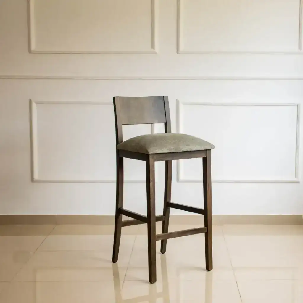 Banqueta desayunador madera Nórdica Calama - SILVINA C MUEBLERIA DECORACION