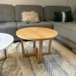 Mesa de centro redonda madera Nórdica Gervasoni
