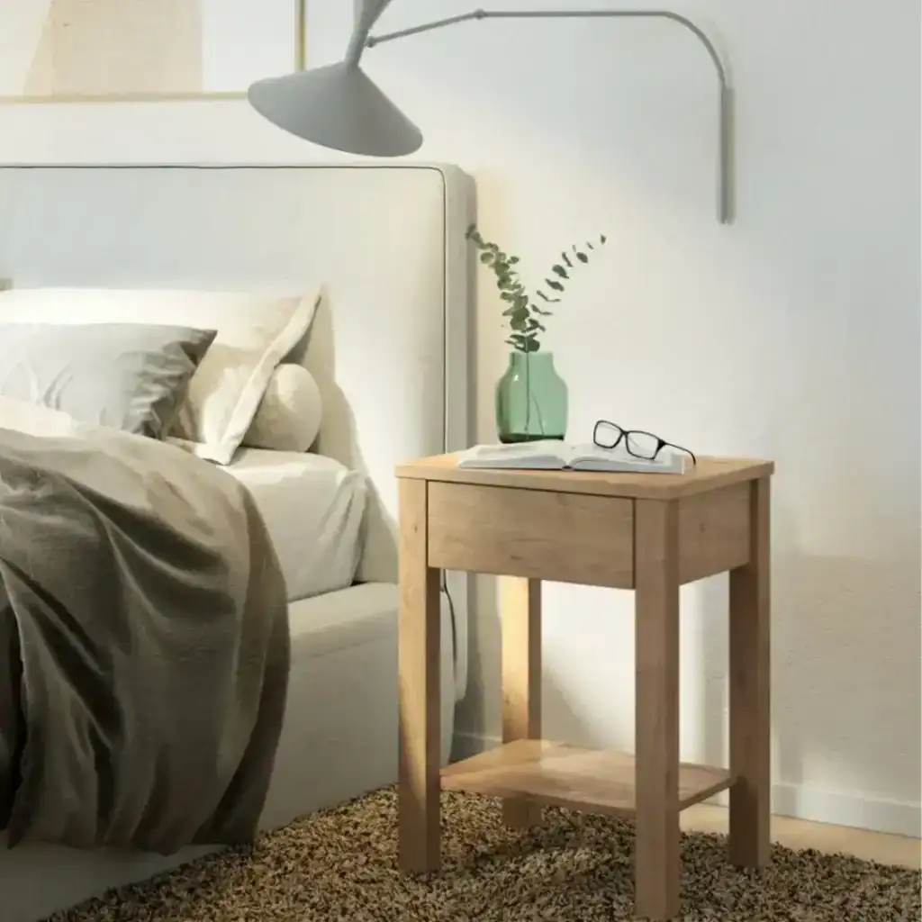 Mesa de luz Vintage madera Noe - SILVINA C