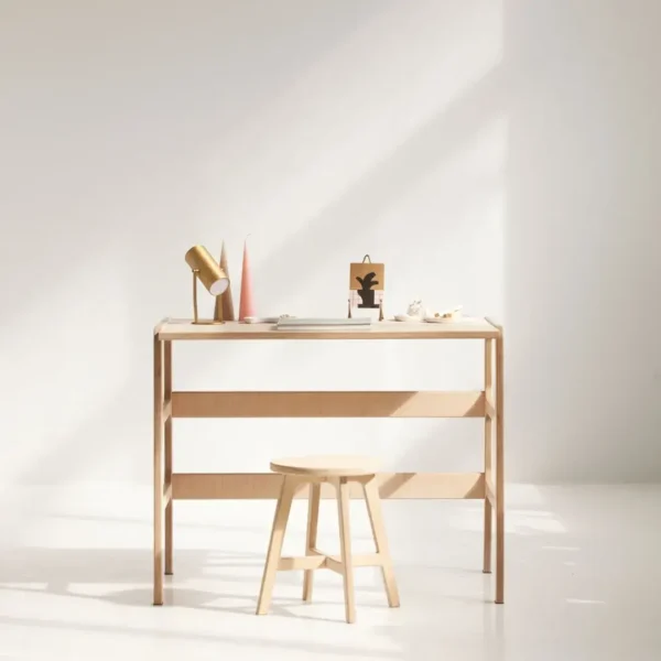 Mesa escritorio madera maciza natural Nina - SILVINA C 3