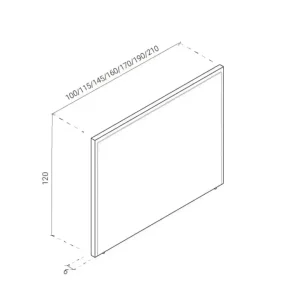 Respaldo cama Moderno tachas Noe - SILVINA C 6