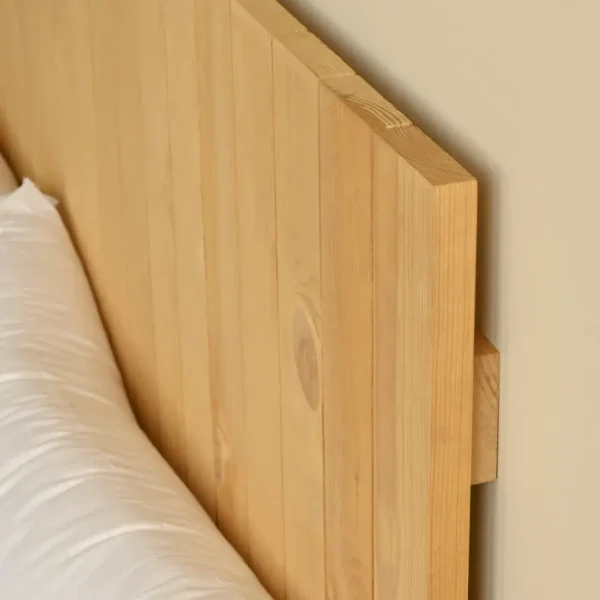 Respaldo cama madera artesanal Luna - SILVINA C 3