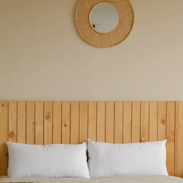 Respaldo cama madera artesanal Luna - SILVINA C 4