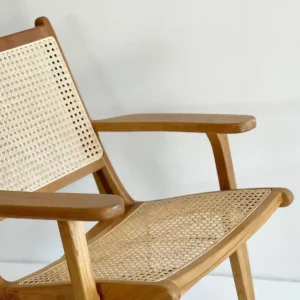 Sillón Individual Madera Esterilla Nórdico Carl - SILVINA C 2