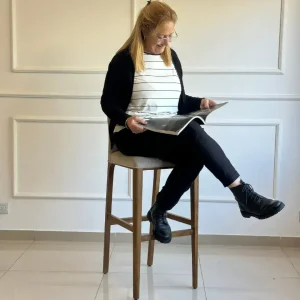 Banqueta alta respaldo tapizado Esen Luxury - SILVINA C 7