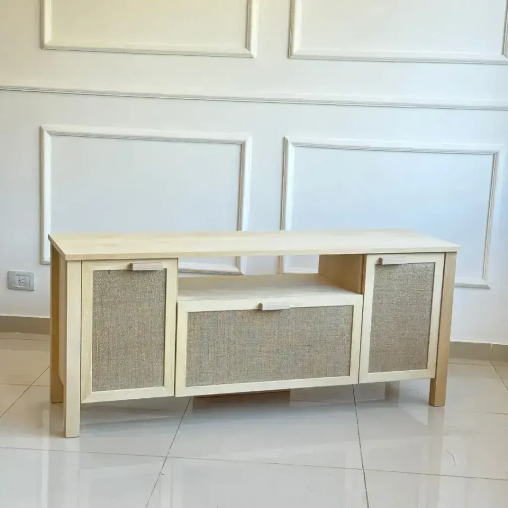 Rack tv Nórdico madera arpillera Michel - SILVINA C
