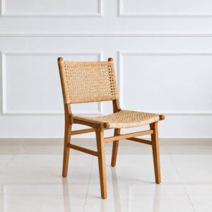 Silla comedor madera esterilla Nórdica Bangkok - SILVINA C 12341