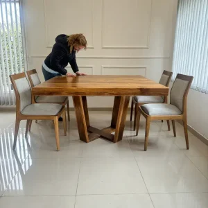 Mesa cuadrada comedor madera Petiribí Gervasoni - SILVINA C 6