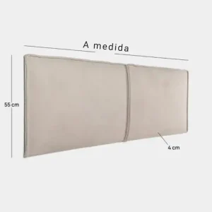 Respaldo Cama Flotante Moderno Pestañas Mary - SILVINA C 7