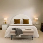 Respaldo Cama Redondo Circular Moderno Eva