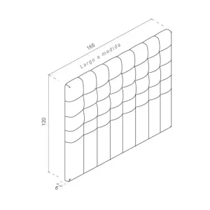 Respaldo Sommier 2 Plazas Capitoné Olivia - SILVINA C 5