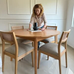 Mesa comedor redonda madera Paraíso Katie - SILVINA C 2