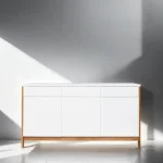 Mueble Vajillero Moderno madera laqueada Milan