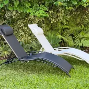 Reposera Aluminio 5 Posiciones curva Black Murcia - SILVINA C 5