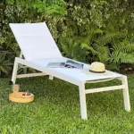 Reposera Aluminio 5 Posiciones White Niar