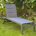 Reposera Aluminio Pileta Dark Grey Niar