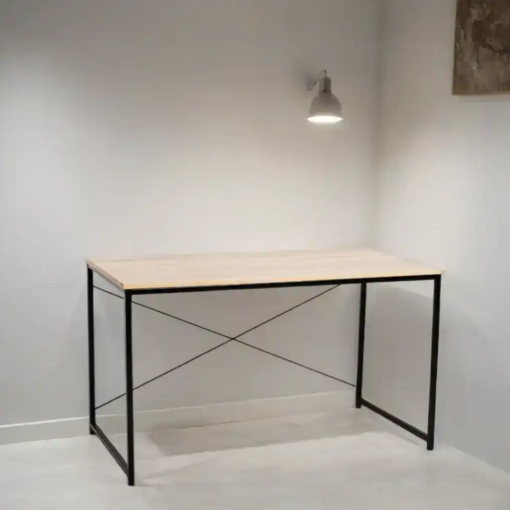Escritorio Industrial oficina hierro madera Kubik - SILVINA C