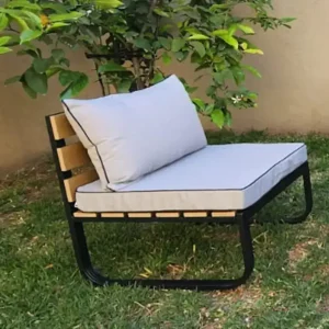 Juego Set Exterior Sillones Jardín madera Metal Colón - SILVINA C 4