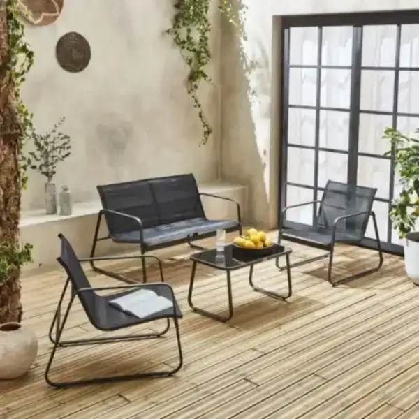 Juego jardin exterior Aluminio Moderno Saudi - SILVINA C