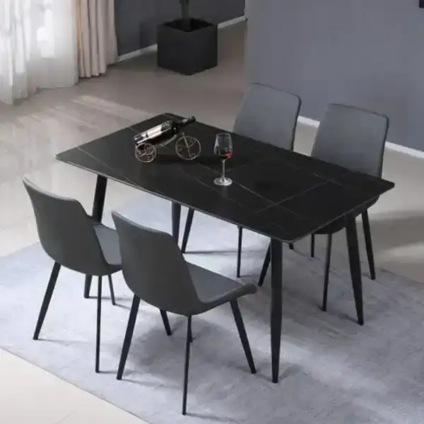 Mesa comedor Moderna símil mármol Riad - SILVINA C 1