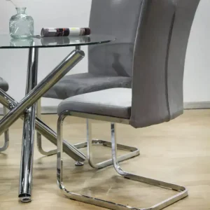 Mesa redonda Moderna comedor vidrio Matic - SILVINA C 3