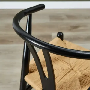 Silla Nórdica comedor madera Kraft Black Wishbone - SILVINA C 3