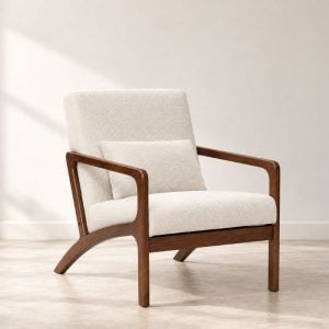Sillón 1 Cuerpo Individual Nórdico Madera Walnut Bee - SILVINA C