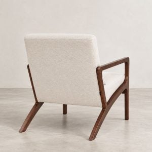 Sillón 1 Cuerpo Individual Nórdico Madera Walnut Bee - SILVINA C 521