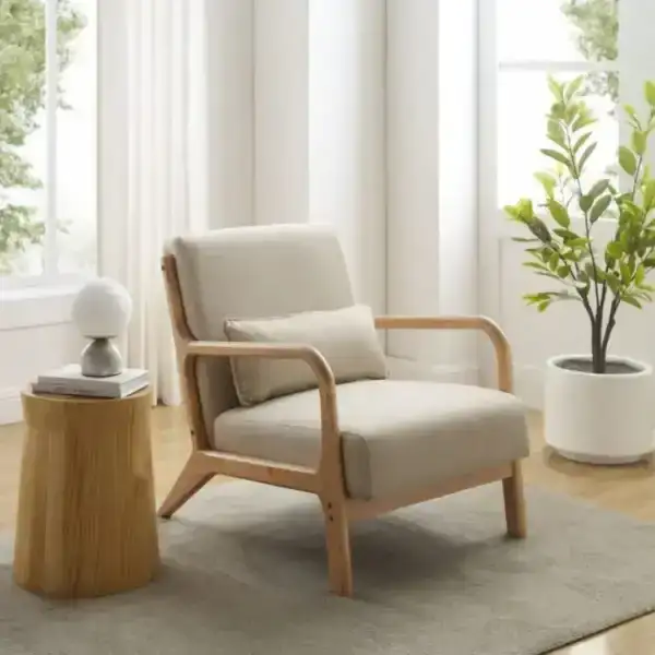 Sillón 1 cuerpo Individual Nórdico madera Lee - SILVINA C 1