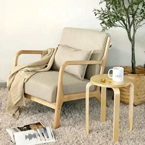 Sillón 1 cuerpo Individual Nórdico madera Lee - SILVINA C