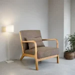 Sillón Individual Exterior Nórdico Madera Lee