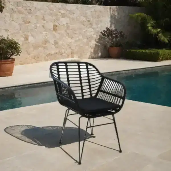 Sillón exterior Jardín rattán black Alabama - SILVINA C
