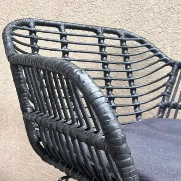 Sillón exterior Jardín rattán black Alabama - SILVINA C 7