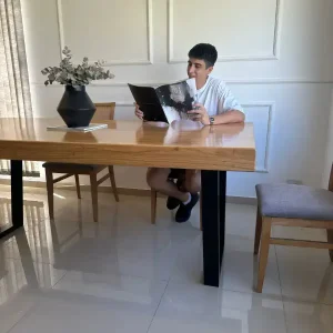 Mesa comedor Industrial hierro madera Waly - SILVINA C 3