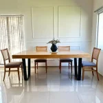Mesa comedor Industrial hierro madera Waly