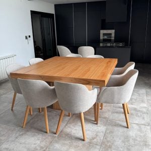 Mesa comedor cuadrada madera Moderna Pirámide - SILVINA C 42