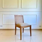 Silla madera Nórdica esterilla baja Morty