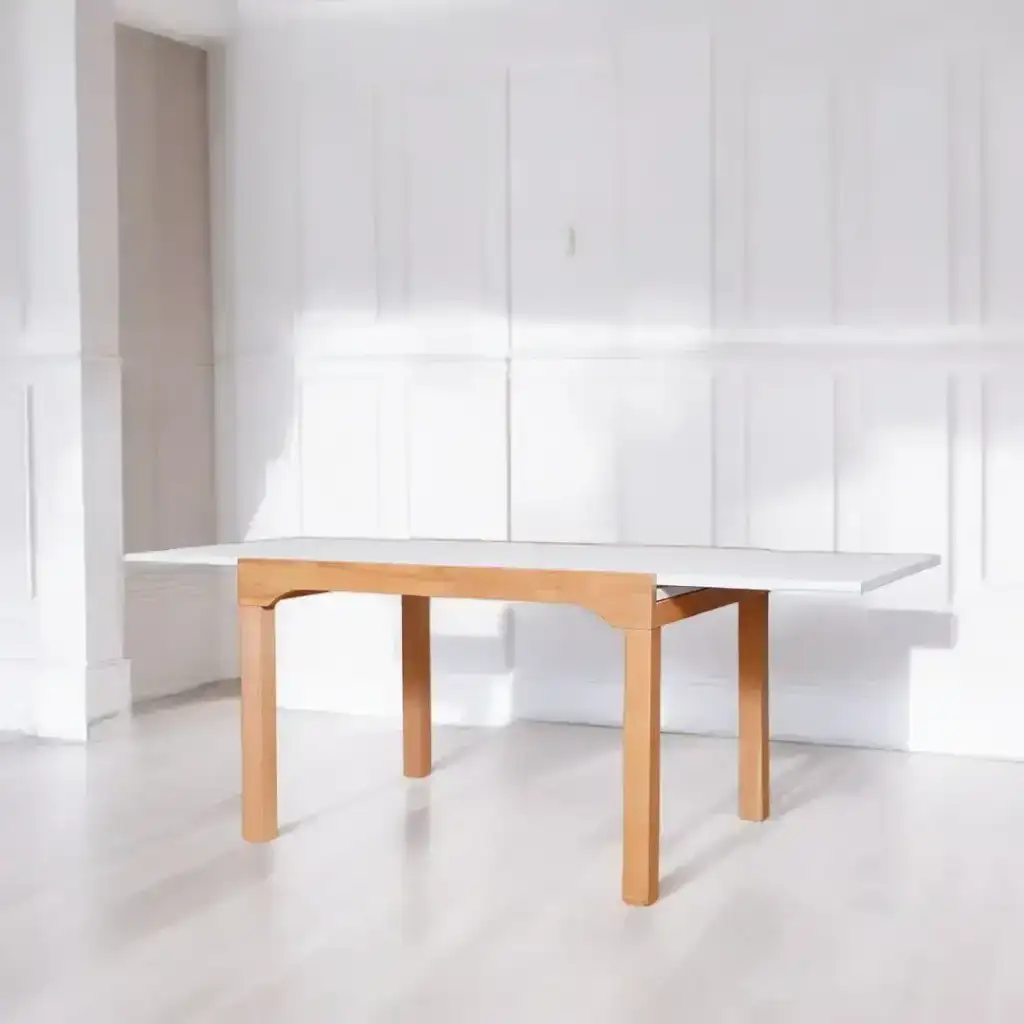 Mesa extensible comedor madera Nórdica 1,20 x 90 Petra - SILVINA C 3