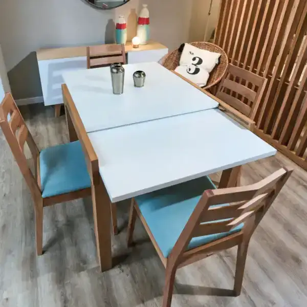Mesa extensible comedor madera Nórdica 1,20 x 90 Petra - SILVINA C 4