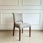 Silla tapizada comedor Moderna madera Celeste